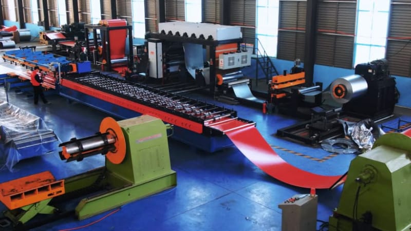 中拓機械熱覆膜瓦機設備