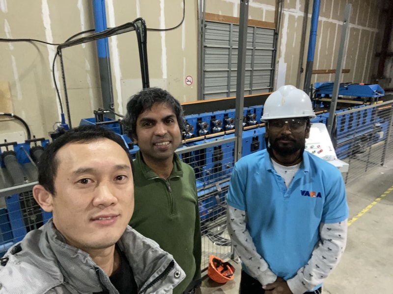 中拓冷彎聚氨酯復合板底板機設備 成功交付巴西 助力客戶生產升級